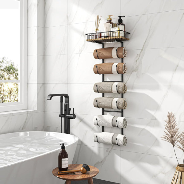FERACT 6 Wall Towel Rack - Wayfair Canada